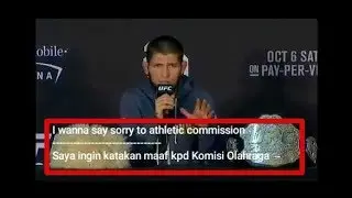 Press Conference Khabib Nurmagomedov UFC MMA