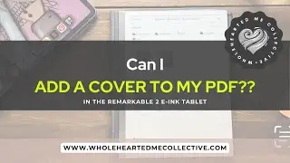 Can I add a PDF as a Cover to my Notebook? #remarkabletipsandtricks #templategenie #thatdigitallife