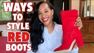 How to Style Red Boots | Unboxing and Try-On