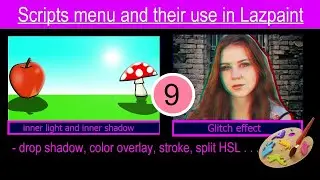 Lazpaint Image editor tutorial on scripts menu and their uses.