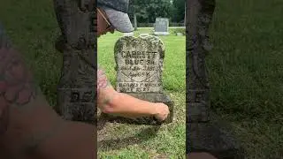 Garrett Blue Sr. #headstonecleaning #cemetery #grave #cleaning #asmr
