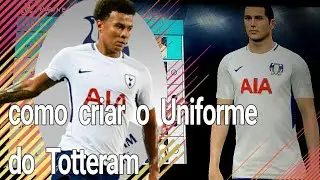 Como Criar o Uniforme 1 do Totteram no pes 2018 (x box 360)