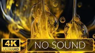 4K | ART Slideshow for TV | Abstract Fluid Forms | 1 Hour | No Sound