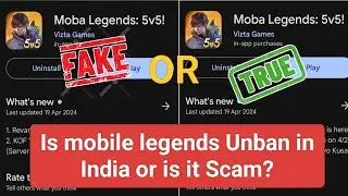 Is there really a Mobile Legends unban in india? Play and see what is the truth about moba legends?