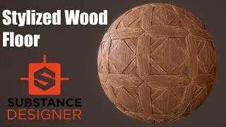Substance Designer - Stylized Wood floor