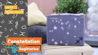 Sagittarius Constellation soap - How do you get 22 stars into a little soap