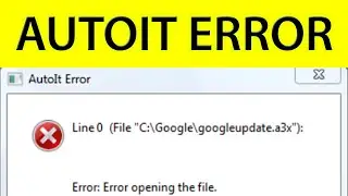 Autoit Error 