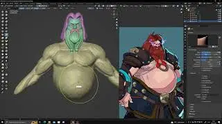 Thor Stylized Character - Blender Sculpting (Timelapse)