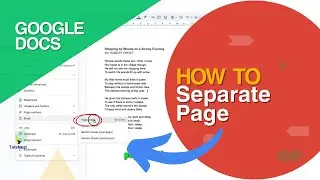 How To Separate Page In Google Docs | Google Docs Page Break