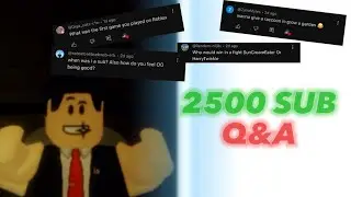 Answering y’all’s questions! (2.5k sub q&a)