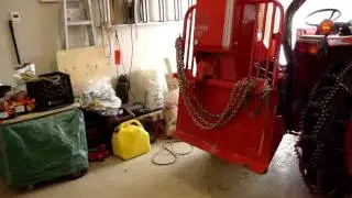 Kubota L3400 3-point hitch after valve adjustment