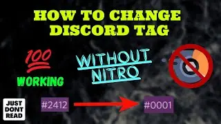 Change Discord tag number without Nitro for FREE! 100% Working