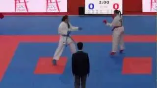MS WKF 2012, Eliminace kumite female +68kg (Radka Krejčová) 1.kolo