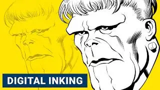 Digital Inking Process: How I Digitally Ink Pencils / Jack Kirby Pencils