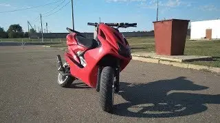 Обзор на Yamaha Aerox | Небольшая раздача на заднем