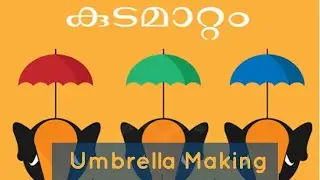 Umbrella making | kudamattam | muthu Kuda | Thrissur pooram papper craft