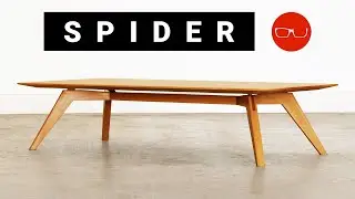 How To Build a Modern Coffee Table (That looks Delicate, but isn't)