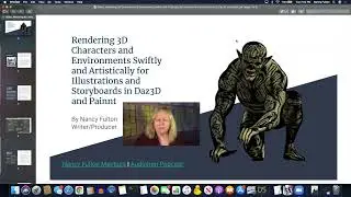 Rendering Artistic Illustrations and Storyboards using Daz Studio