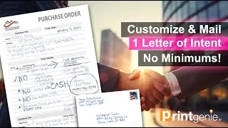 Write & mail 1 Letter of Intent with PRINTgenie's Flex Templates! 📝 Easy, Personalized, Effective!
