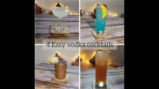How to make Four easy Vodka cocktail (Part 2) | Classic Cocktails | The Mixologist
