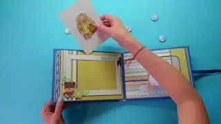 Альбом "Первый год" ручная работа #скрапбукинг