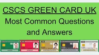 CSCS Green Card UK Most Common Questions and Answers 2023 | CSCS Card UK | CSCS Test UK | CiTB Test