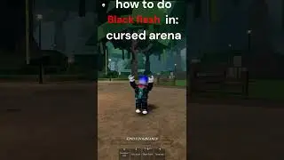 how to do BLACK FLASH is cursed arena reworked itadori  #roblox #battleground #shorts #short