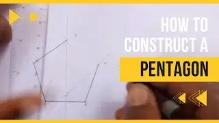how to construct a Pentagon in  technical drawing