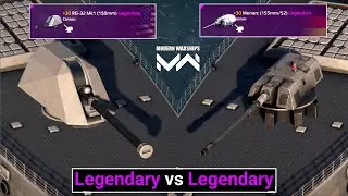 RG-32 Mk1 (150mm) vs Monarc (155mm/52) Cannon Damage Test - Modern Warships