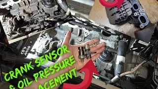 Replaceing Bad Oil Pressure Switch & Crank Sensor on This 2005 Chevy Cavalier 2.24cyl