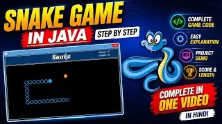 Complete SnakeGame in java in one video