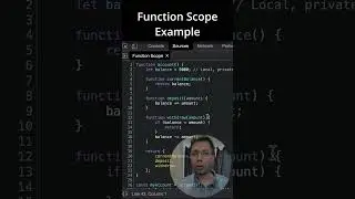 Function Scope Example in JS | Scope and Scope Chain in JavaScript | Clip #7 | Core JavaScript