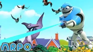 Ужасы Птеродактеля | Мультики для детей | Робот Арпо
