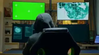 Hacker Green Screen Chroma Key Background