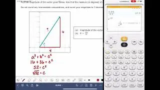 ALEKS: Finding the magnitude and direction of a vector given its graph
