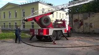 Пожар в бывшем здании милиции