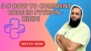3 # How to comment code in python - Hindi