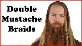 The Double Braided Mustache With Beard Rings