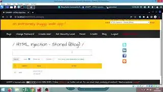 TUTORIAL BWAPP HTML INJECTION STORED BLOG LEVEL LOW