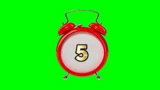 5 second green screen timer copyright free.
