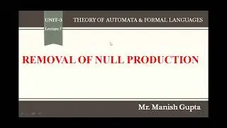 3.6 Removal of Null Production