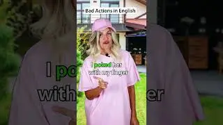 Bad Actions in English #englishteacher #englishtips #pov #shorts