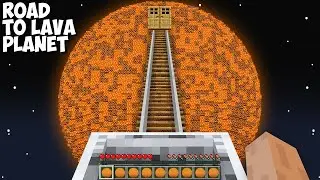 I found SECRET ROAD to a NEW LAVA PLANET in Minecraft ? HOT LAVA WORD !
