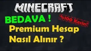MİNECRAFT BEDAVA PREMİUM ALMA 2018 !