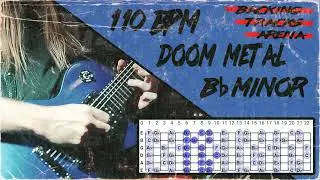 Doom Metal Backing Track | Bb minor 110 BPM