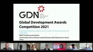Panel 18.2 | Global Development Awards Finals – Community-driven, climate-related, disaster risk...