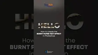 How to create the Burnt paper text effect in Photoshop | #ideahub | Photoshop Tutorial |