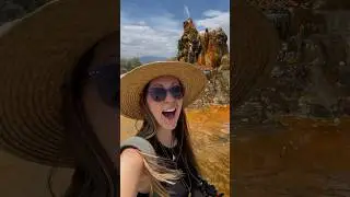 Fly Geyser in the Burning Man desert! #travel #travelvlog #traveltip #burningman #nevada