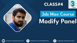 Modify Panel in 3ds Max | 3ds Max For Beginners | - Class 4 اردو / हिंदी