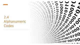 Chapter 2.4: Alphanumeric code